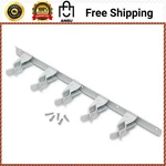 17IN Wall Mounted Steel Spring Grip Clip Adjustable Storage Organizer Bar White. Fixed Price $21.99.