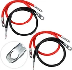 Cartman 4AWG 18-INCH Battery Cables Set With Terminals, 3/8" Lug 2 Black Red. Fixed Price $19.95.