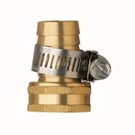 Orbit Female Hose Solid Brass Shank Mender 3/4 In. Fitting W/ Clamps Barbed. Fixed Price $12.99.