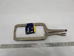(1) New Irwin 18" Vise-grip Locking C-clamp 18R Throat Depth 9-1/2". Fixed Price $52.90.