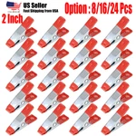 8/16/24 Pcs 2" Inch Heavy Duty Metal Spring Clamps Small Tool Clip Jaw Opening. Fixed Price $8.85.
