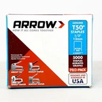 New Arrow Fastener 508IP T50 1/2-INCH 12MM Staples 5,000-PACK 1/2" Nib. Fixed Price $15.00.