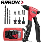 Arrow Rivet Tool 8" Gun Kit 75PCS Rivnuts 3PCS Drills Mandrels. Fixed Price $38.99.