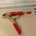Milwaukee Locking Pliers Vise-grip Adjustable Clamp Tool W/ Rubber Used. Fixed Price $20.00.