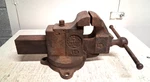 Scarce Vintage Prentiss No. 19 - 3 1/2" Swivel Jaw And Base Bench Vise. Fixed Price $297.49.