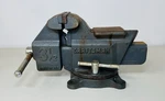 Vintage Craftsman 3-1/2" Bench Vise Reversible Jaws Swivel Base No. 51861 Usa. Fixed Price $49.87.