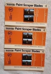 Nos Warner Tool Paint Scraper Blades No. 812, 815 1/2 Usa Dbl Pack 3 Lot. Fixed Price $12.00.