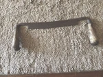 Rare Vintage 9.5 Steel Blade Drawing Knife With Wooden Handles. Fixed Price $27.50.