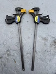 Set Of 2 American Tool 18" Quick Grip Bar Clamps Usa Made.model 00518. Fixed Price $59.97.