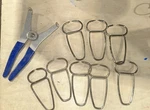 Collins Miter Spring Pliers & 8 Clamps. Fixed Price $49.00.