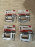 (4) Bessey C-CLAMP,1 Maximum Opening,gray CM10 091162000267. Fixed Price $29.99.