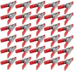 2" Inch Mini Metal Spring Clamps W/red Rubber Tips Clips (pack Of 30). Fixed Price $18.57.