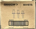 Box Of 10 Arrow Steel Long Rivets Rls 1/8 Total 150 Pieces. Fixed Price $24.99.