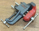 1/2" Stanley Handyman No. H1209 Clamp On Bench Vise-antique Tool. Fixed Price $49.00.