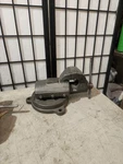 Vintage Fpu Bison Machinist Heavy Duty Swivel Base Bench Vise With 3" Inch Jaws. Fixed Price $175.00.