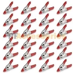 24X Inch Mini Metal Spring Clamps W/ Red Rubber Tips Tool Lot Of Pcs Pack. Fixed Price $9.99.