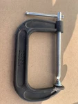 New Bessey 5 In. Drop Forged C-clamp With 3-1/4 Throat Depth. Fixed Price $13.00.