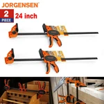 Jorgensen 2-PACK One Hand Clamp/spreader 24" E-z Hold Bar Clamps Set Quick-grip. Fixed Price $52.99.
