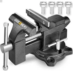 Vise 4-1/2", Vice Workbench With Heavy Duty Forged 4.5", Black. Fixed Price $98.48.