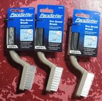 3PCS Pacesetter Pro Poly-fibre Tile Grout Brush Soft-grip Angled Handle. Fixed Price $22.99.