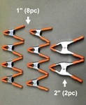 Pony Jorgensen (10 Pc) Heavy Duty Metal Spring Clamps Set / 2" Inch 1" -new. Fixed Price $28.00.