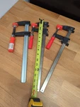 Lot Of 3 - Bessey Clamp 16" X 2.5" Older Is Little Rounded And Only 14.5". Fixed Price $25.00.