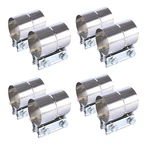 8PCS 2.5" Stainless Steel 304 Heavy Duty Exhaust Band Lap Joint Clamps. Fixed Price $34.99.