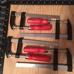 Set Of 4- Edm, 6" Steel Bar Clamp Tool, Ratchet Quick Release For Metal Wood. Fixed Price $24.98.