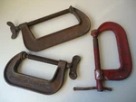 Vintage Hargrave 3 Lot : (4" No. 540) + 44) (6" Standard Clamp). Fixed Price $34.00.