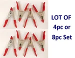 Lot 4PC / 8PC Spring Clamp 4" Heavy Duty Metal Nonslip Grip Woodwork Welding Set. Fixed Price $12.95.