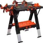 Pony 2-IN-1 Work Bench Portable With 4PC Clamp Dog, 2PC Safety Strap. Fixed Price $169.99.