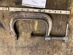 Vtg Armstrong No. 404 Heavy-duty Forged C-clamp Usa Tools Woodworker Machinist. Fixed Price $24.95.