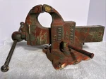 Parker Co No 203-3 1/2 Bench Vise Swivel Base Pipe Jaws 1910 Usa Vintage 41. Fixed Price $218.99.