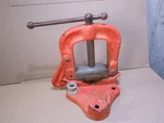 Large Ridgid No. 25 Bench Yoke Pipe Vise 1/8" - 4". Fixed Price $179.95.