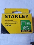 Stanley Light Duty Staples 3/8 In (10MM) TRA206TCS 1500 Count Nos Oem OMC9. Fixed Price $16.00.
