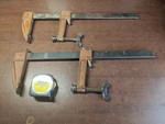 2 Vtg Jorgensen 4518 Heavy Duty Bar Clamps Deep Throat 5" Reach Butterfly Turn. Fixed Price $132.88.
