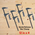 4PCS Woodworking F Clamps Carpentry Hand Quick-release Tools Metal 12". Fixed Price $44.99.