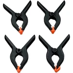 Heavy Duty Spring Clamps Set Of 4 6IN Grip Clips Black Orange Workshop Tools. Fixed Price $13.49.