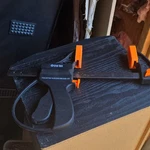 Great Neck 4 In Bar Clamp Quick-release Push Button Slide Jaw Black/orange. Fixed Price $20.00.