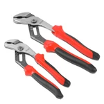 10" + 8" Carbon Steel Slip Joint Cushioned Curved Jaw Tongue And Groove Pliers. Fixed Price $12.59.