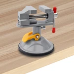 Yakamoz Mini Bench Vise 360 Degree Suction Small Table Vice Clamp Grey. Fixed Price $17.46.