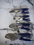 Kobalt Locking Pliers 4 Pc Set Vise Grip Style 5.5" 7.25" 8.5" 6.5" Long Nose. Fixed Price $27.99.