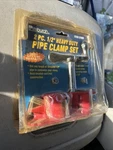 Pittsburgh Pipe Clamp 1/2 Inch Set Heavy Duty Heat Treated Cast Iron #37056. Fixed Price $15.99.
