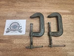 2 Vintage Craftsman 3" Malleable Clamps NO.66673 Made Usa!!. Fixed Price $29.99.