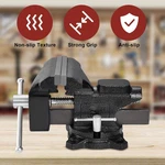 6INCH Bench Vise With Anvil Swivel Locking Base Table Top Clamp Heavy Duty Vice. Fixed Price $56.00.