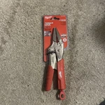 Milwaukee Long Nose Locking Pliers #48-22-3409. Fixed Price $15.96.