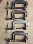 Wilton No. 104 C-clamp Heavy Duty 2-1/4" Standard Throat, 3/4" Spindle. Fixed Price $95.00.