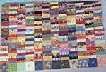 1.5" X Cotton Charms Squares 300 Assorted Quilt Shop Quality Price. Fixed Price $15.00.