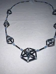 Handmade Irish Beader Beaded Necklace With Blue Beads One Of Kind Vgc!. Fixed Price $12.44.