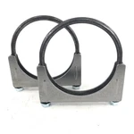 (two) 5" U-bolt Clamp, Great For O.d. Piping, Made Of Mild Steel. Fixed Price $16.99.